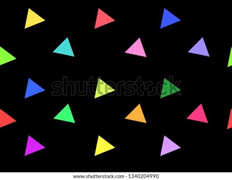 Rainbow Triangle Pattern Background Stock Illustration 1340204990