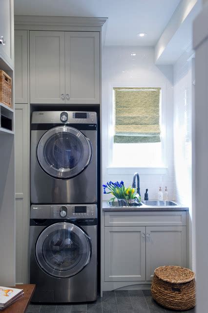 Like stone, porcelain tile can achieve a rich, textured, solid feeling. 14 Multifunctional Bathroom Designs With Laundry Space