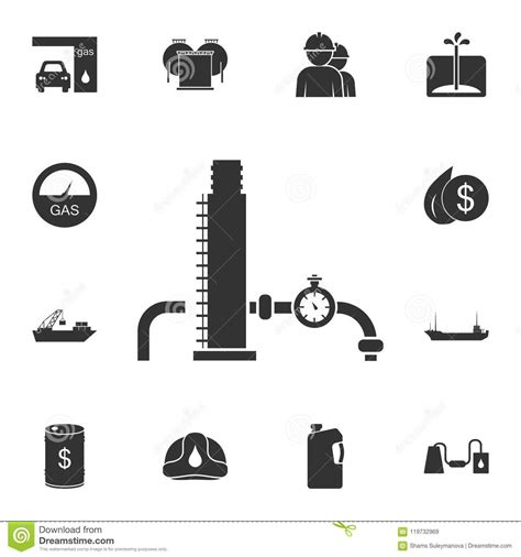 Oil Refinery Icon Simple Element Illustration Oil Refinery Symbol