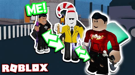 Swapping Bodies Perk With Youtubers Roblox Murder Mystery 2 Youtube