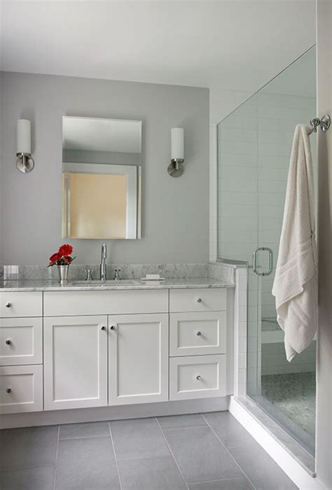 Amazing Concept 28 Bathroom Paint Ideas Grey Tiles