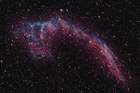 Eastern Veil Nebula In Cygnus 16 Hours Of Photography Bortle 56