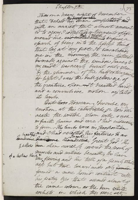 Mary Shelleys Handwritten Manuscripts Of Frankenstein Now Online For
