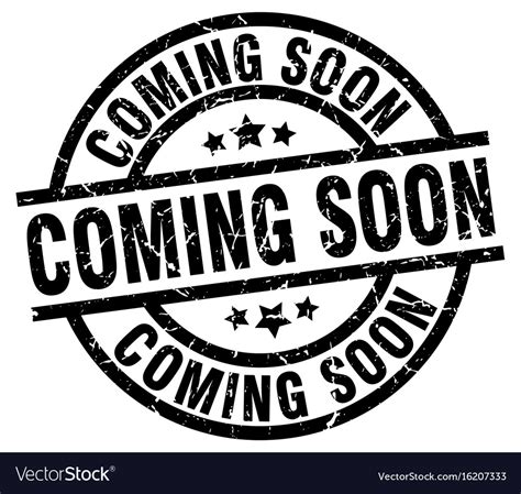 Coming Soon Round Grunge Black Stamp Royalty Free Vector