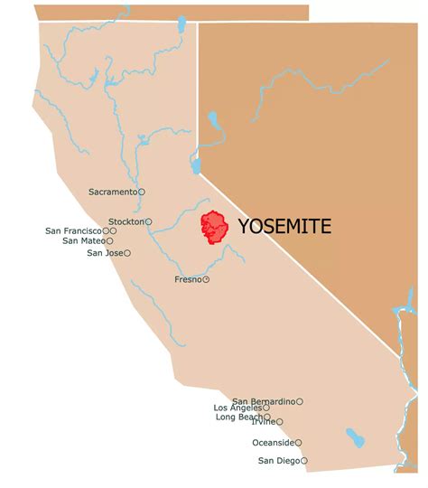 Topographic Map Of Yosemite National Park