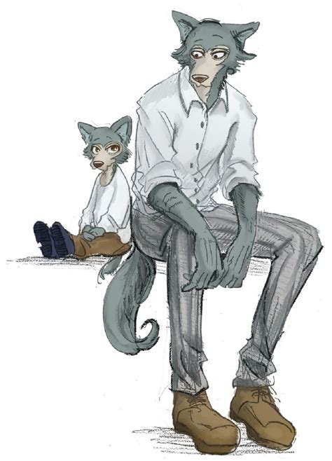 Legosi With His Younger Self Coloured Manga Scan Rbeastars