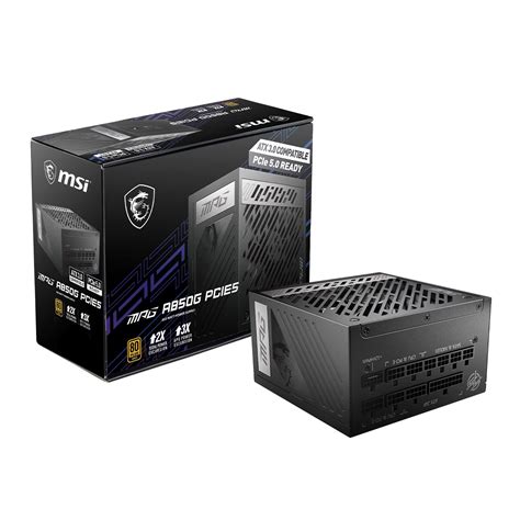 Msi Mpg A850g Pcie 5 And Atx 30 Gaming Power Supply Full Modular 80