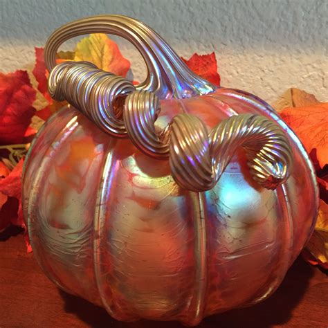 My Large Hand Blown Glass Pumpkin By Johnny Glass 2013 I Picked This
