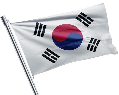 Premium Photo South Korean Flag Waving