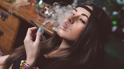 Hot Girls Smoking Weed