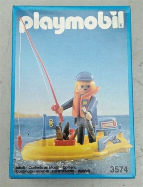 Vintage Playmobil System Set 3574 Fishing Boat For Sale Online Ebay