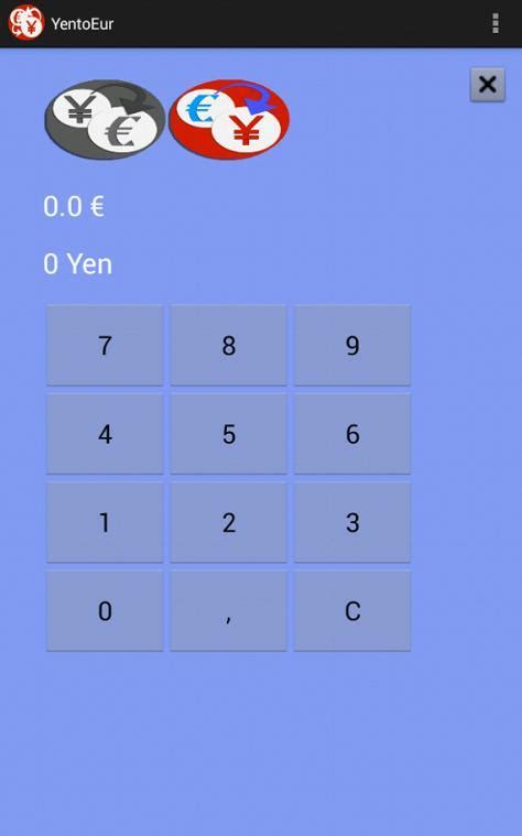 Get fast and easy calculator for converting one currency to another using the latest live exchange rates. Euro to Yen currency converter - Android Apps on Google Play