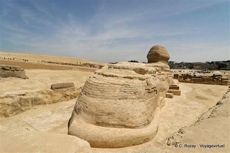 Sphinx und pyramide, große sphinx von gizeh tempel von edfu große pyramide von giza cairo nil, ägyptische pyramiden, antikes ägypten, alte geschichte, archäologische fundstätte png. Der Schwanz der Sphinx in Gizeh - Ägypten