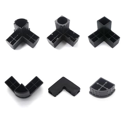 Aluminum Window Round Corner Joint Square Tube Plastic Corner Connector