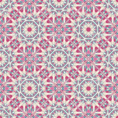 Oriental Seamless Geometric Fabric Pattern Ethnicity Ornament Arabic