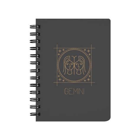 Gemini Journal Astrological Lined Notebook Daily Etsy