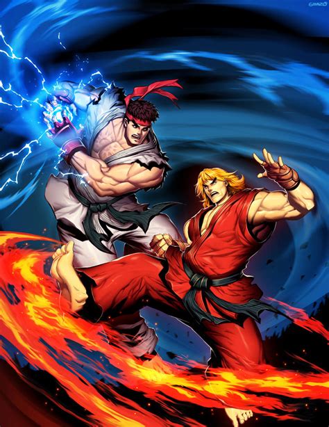 Street Fighter Unlimited 1 Cover Ryu Vs Ken By Genzoman On Deviantart