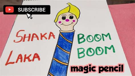 Drawing A Magic Pencil ️ ️shaka Laka Boom Boom Pencil How To Draw A