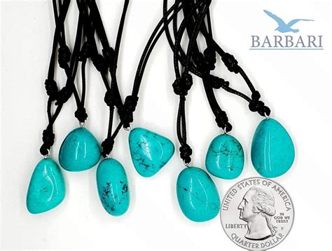 Raw Natural Turquoise Crystal Necklace By Barbari Jewelry Etsy