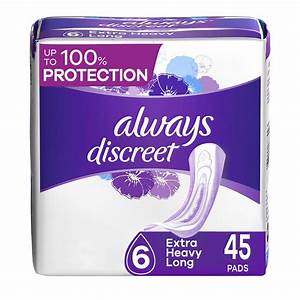 Always Discreet Incontinence Pads Ultimate Overnight Long Length