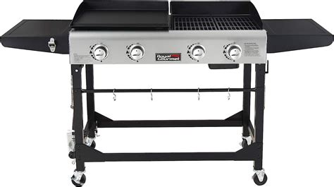 Royal Gourmet Portable Propane Gas Grill And Griddle Combo 4 Burner