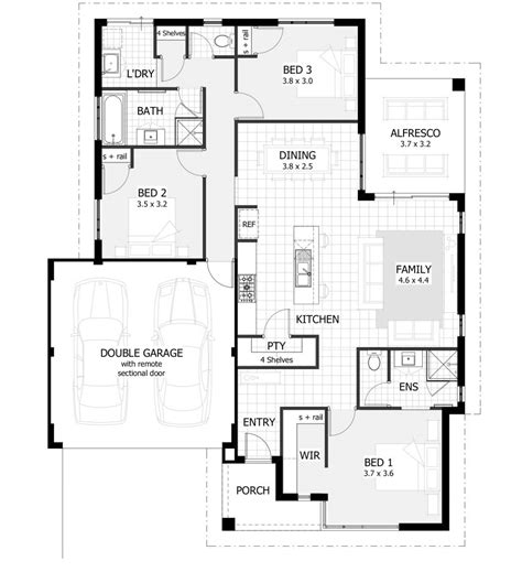 2 Bedroom House Designs And Floor Plans ~ Affordable Home With Three