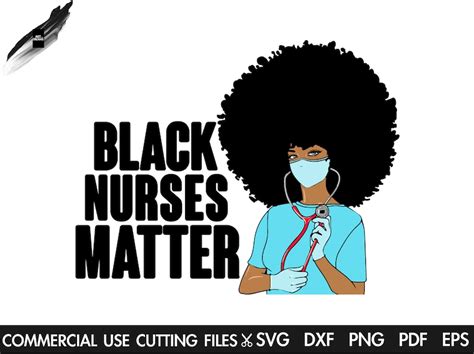Black Nurses Matter Svg Nurse SVG Nurse Life Svg Nursery | Etsy