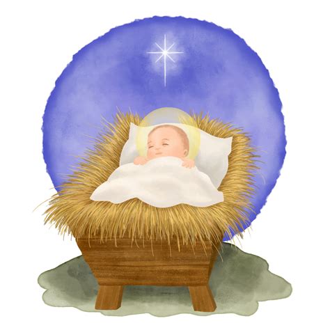 Niño Jesús En El Pesebre Símbolo Del Cristianismo Natividad 4609716
