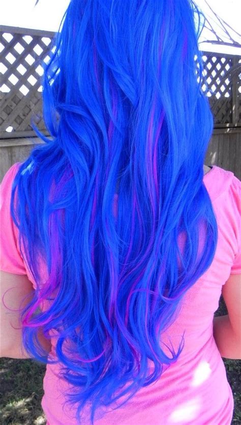 Bright Blue Hair Dye Color For Light Hair Neon Hair Bright Hair