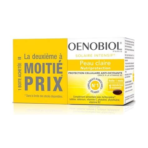 Oenobiol Solaire Intensif Nutri Protection 2x30 Capsules