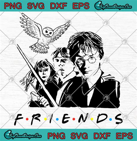 Friends Harry Potter Family Witch Svg Png Eps Dxf - Svgoceandesigns
