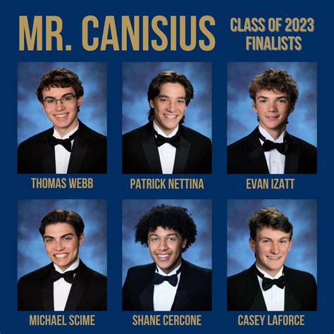 Finalists Announced For 2023 Mr Canisius Award Post