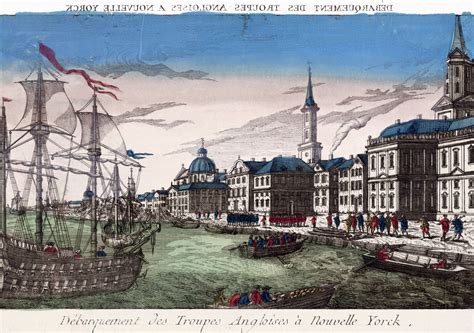 British Troops Disembarking At New York In 1776