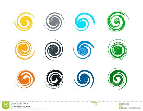 Abstract Swirl Grunge Logo And Splash Wave Wind Water