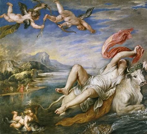 Рубенс Питер Пауль Похищение Европы копия Тициана картина