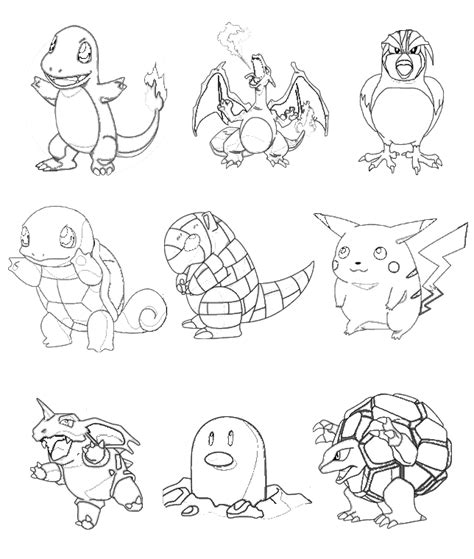 Michel Goujon Web Site Pages Pokemon Dessins De Pokémons à Colorier