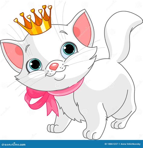 Princesa Del Gatito Ilustración Del Vector Ilustración De Animal