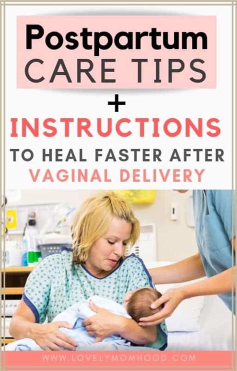 A Postpartum Care Plan And Recovery Tips For Faster Healing Vaginal Birth