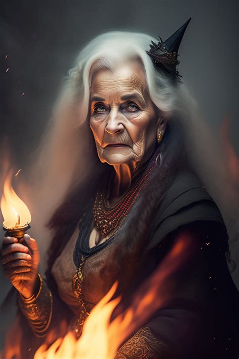 Lexica Portrait A Terrifying Horror Old Witch With A Mean Ragged Old
