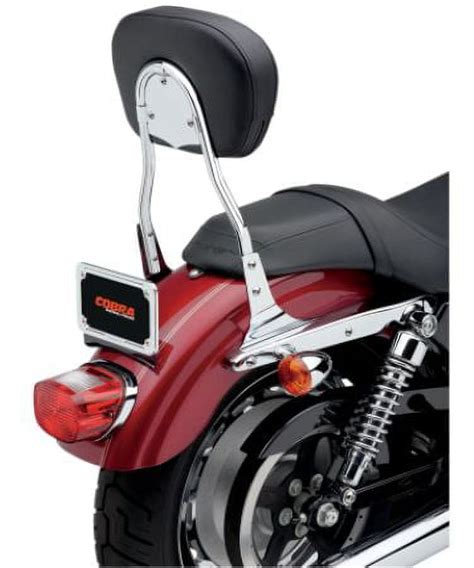 Cobra Round Short 14 Chrome Sissy Bar Backrest 602 1303