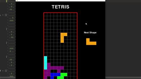 Tetris Game Python Using Object Oriented Programming By Mr