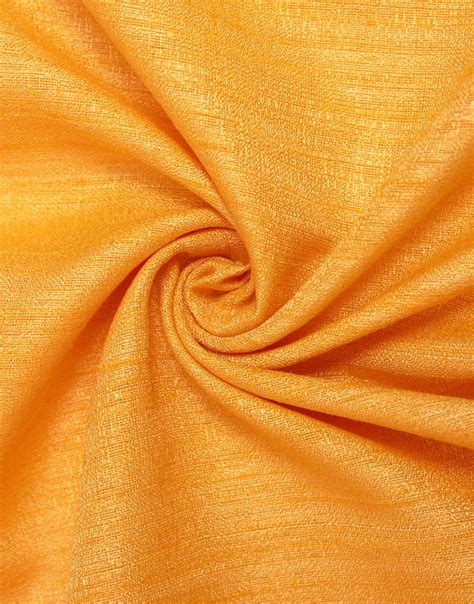 Yellow Color Plain Poly Silk Dress Material Fabric Charu Creation