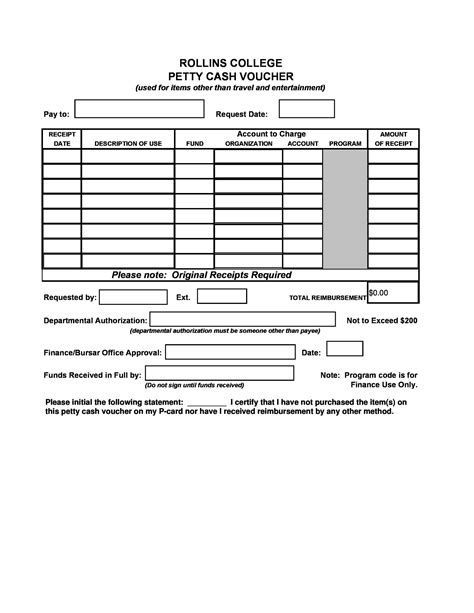 40 Petty Cash Log Templates And Forms Excel Pdf Word Templatelab