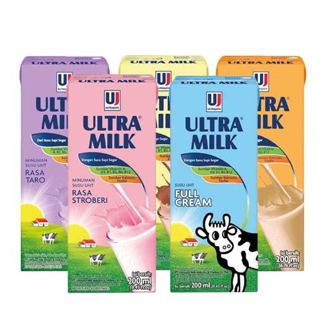 Jual Susu Ultra Milk Uht 200ml All Varian Grabgojek Indonesiashopee Indonesia