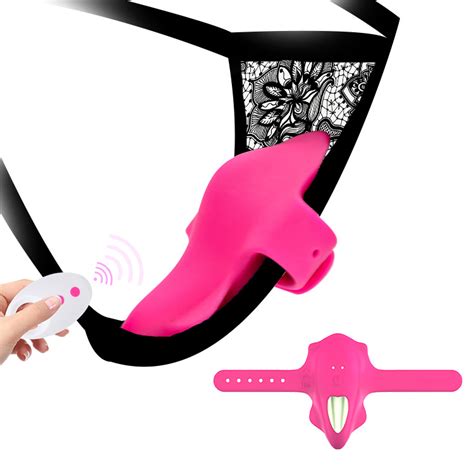 Lady Butterfly Remote Control 10 Function Powerful Strap On Silicone Panty Vibrator For Women