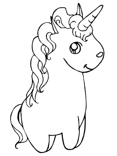 Descargar gratis dibujos para colorear – unicornio.