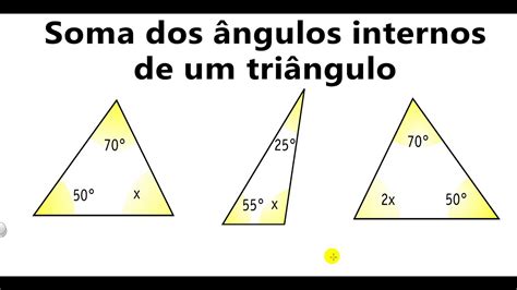 Exercícios Soma Dos ângulos Internos De Um Triângulo 8 Ano Materilea