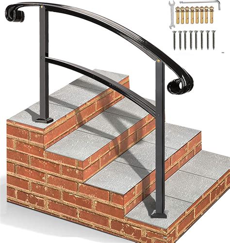 Buy Flyskip Handrails For Outdoor Steps Height Adjustable 4 Step