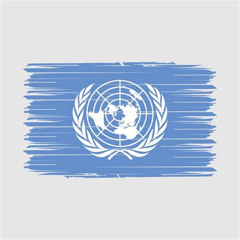 United Nations Flag Brush Vector Illustration 20445529 Vector Art At
