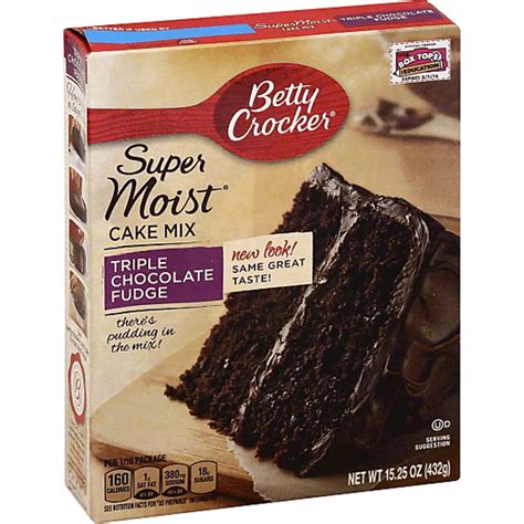 In another large bowl, beat chocolate cake ingredients on low speed 30 seconds, then on medium speed 2 minutes, scraping bowl occasionally. Betty Crocker Delights Cake Mix, Super Moist, Triple ...